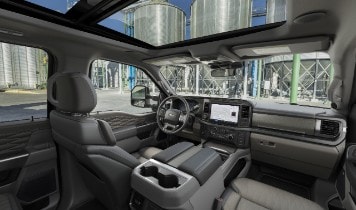 2025 F-350 Super Duty Platinum Plus Smoked Truffle Interior